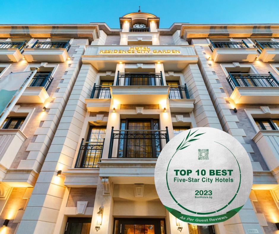 Residence City Garden - Certificate Of Excellence Top 10 Best Five-Stars City Hotels For 2024 Awarded By Htif Plovdiv Esterno foto
